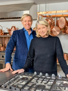 We took this quick snapshot after touring my studio kitchen filled with pieces from my vast copper collection.