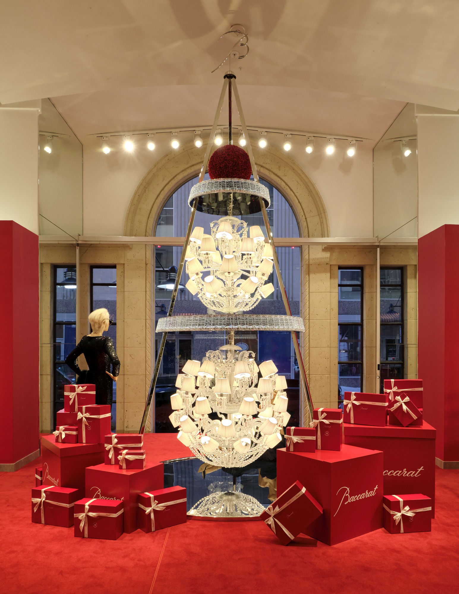 Unveiling the Palladian Tree by Baccarat at Neiman Marcus Downtown Dallas -  The Martha Stewart Blog