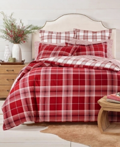 Many fun bedding ideas can be found at Macy’s. This is my Dear Santa Plaid Reversible Flannel Comforter and matching sheets and shams.