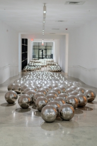 We also toured some of the exhibits at the Rubell Museum. At the entrance was Yayoi Kusama’s Narcissus Garden, 1966. This installation includes 700 stainless-steel spheres. (Photo by Deitch Pham LLC for Bank of America)