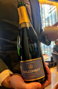 We all had a glass of Colcumbet champagne - some added Crème de Cassis, a blackcurrant liqueur, to make flavorful Kir Royale drinks.