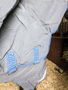 The hood attaches from the front and the sides to prevent any slipping.