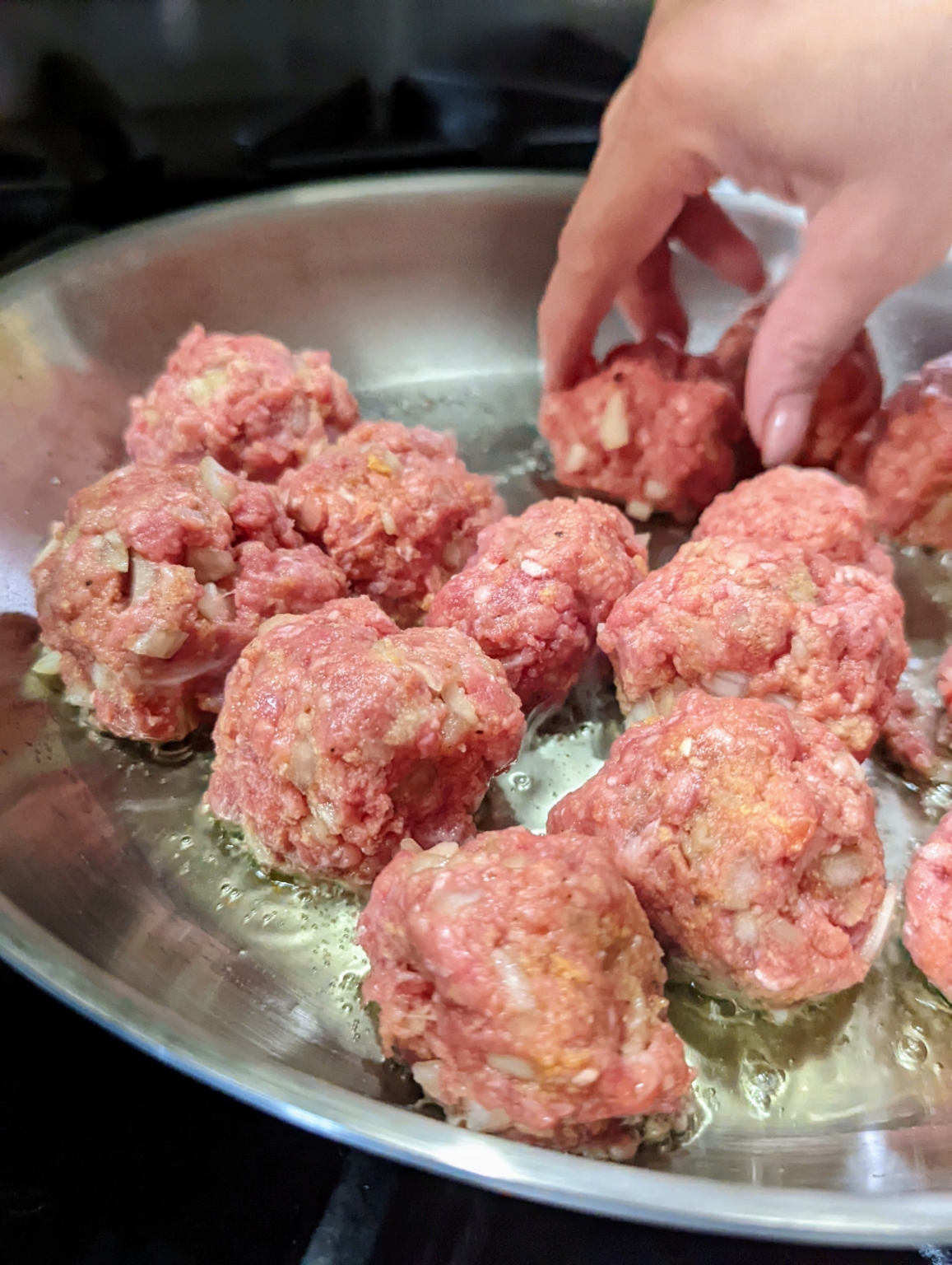 Creamy Swedish Meatballs with Egg Noodles & Cranberry Relish from
