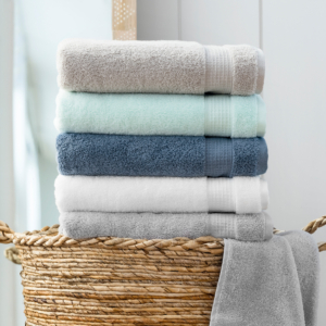 I've always made good, soft, absorbent and durable bath towels. On Amazon, one can choose from a selection of fine colors including crisp white.