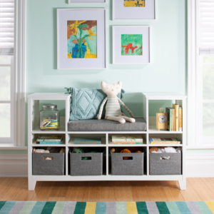 Or this Reading Nook Set with storage boxes and cubbies.