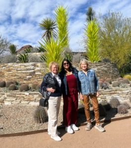And here I am with my friend Jane Heller, and Christine Colaco - both from Bank of America. Jane and I go to the Big Game together every year and try to catch some other interesting sites during the weekend. It was great to visit the Desert Botanical Garden. I hope you can make it a stop on your next trip to Arizona.