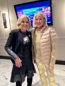 And here I am with First Lady, Dr. Jill Biden, who was also cheering for the Eagles. But we all know who won - the Kansas City Chiefs defeated the Philadelphia Eagles 38 to 35. It was a great game and a very enjoyable time in Arizona.