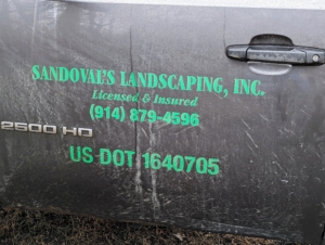 I called on the help of Sandoval's Landscaping Inc., from nearby Patterson, New York. Rolando Sandoval is the husband of my housekeeper, Enma. Rolando and his crew were available to come right away to assess the damages and get to work.