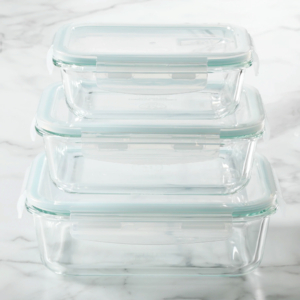 There's always a need for good, practical storage solutions. These are my Square Glass Containers. They're great for leftovers, pantry ingredients, and for all those school and office lunches.