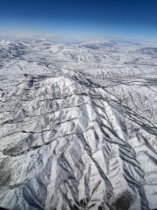 There was lots of snow - a very different winter scene than what we've had on the east coast this season. In general, Salt Lake and the surrounding mountain ranges receive at least 500-inches of snow every year.