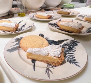 Each guest was served a cookie and a piece of pie. It was so nice to gather with friends to share this wonderful meal. We all had a wonderful time.