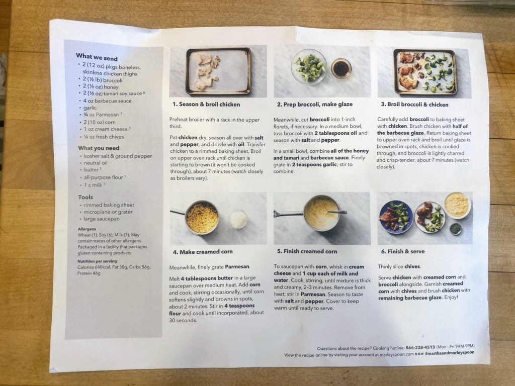 Honey BBQ Chicken Thighs from Martha Stewart & Marley Spoon The