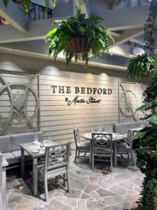 I opened The Bedford by Martha Stewart in August 2022 in a partnership with Caesars Entertainment. We all worked hard to make it feel just like my home in Bedford, New York.