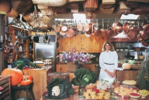 And here's a good "throwback" photo. Perhaps you recall this photo from the pages of my very first book, Entertaining, published in 1982? The beamed kitchen ceiling of my 1810 Turkey Hill farmhouse in Connecticut was lined with many of the same baskets.