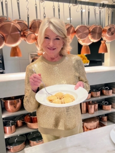 Here I am with a plate of my mother's pierogis. Big Martha made the best pierogis.