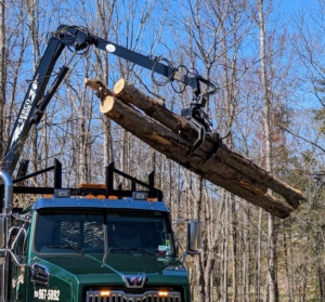 Juan is very skilled at using this hydraulic grapple attachment. He carefully lifts each piece of wood that he has collected and placed into his truck to the big pile in my compost yard.