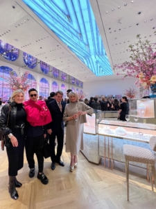 I attended the reopening with my friends Susan Magrino, Andy Yu, Stephen Sills, and Kevin Sharkey, who took this photo.