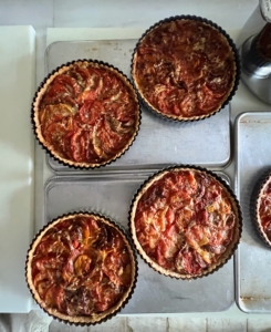 Pierre also prepared several tomato tarts - enough for all my hungry guests.