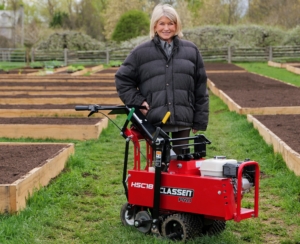 Here I am with the Classen Pro HSC18 sod cutter after the entire garden was completed - I am so pleased with how it all turned out. What do you think?