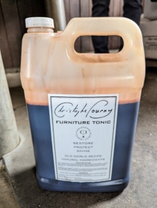 Christophe Pourny is my favorite go-to source for furniture care. His line of specialty tonics, serums, and soaps make it possible to polish, clean, restore, and shine nearly every surface and piece of furniture in the home - and my stable. I've known Christophe for years and have used all his products.