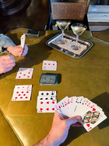 At night, we played competitive games of gozo – a card game similar to rummy.