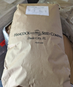 Our seed is from Hancock Farm & Seed Company, a 44-year old business that grows its own seed and ships directly from its Dade City, Florida facility.