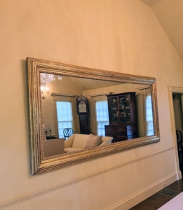 I have another mirror on a large wall in this parlor. The second screen would look great here. The colors are just perfect - wait until you see...