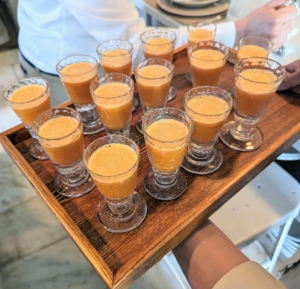 Alongside the bread, we served glasses of the freshest carrot juice - so, flavorful.