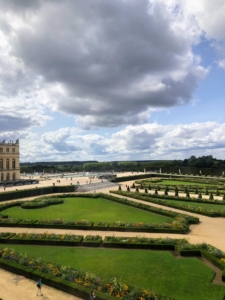 Creating the gardens of Versailles was a monumental task. Large amounts of soil had to be moved to level the ground and make room for various fountains, pools and statues and to create the parterres. This is the North Parterre.