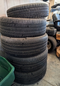 We even have an area to store spare tires.