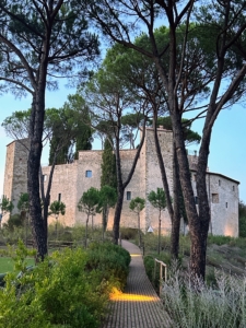 We stayed at the Hotel Castello di Reschio, which sits on a 3700-acre estate in the Umbrian countryside. The 1000-year old castle was turned into a hotel and resort with 30-suites.