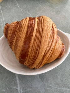 And here is Cédric's famous flaky croissant - baked to golden perfection.