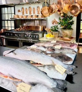 For "Martha Cooks," Hannah provides a glossary of different wild caught Alaskan fish. There is a wide variety of seafood options. Aside from salmon and halibut, there are also multiple varieties of whitefish and numerous types of crab and shellfish.
