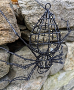 This is one of my Martha Stewart Wire Spiders with LED Lights - from one of my previous Halloween collections on QVC.