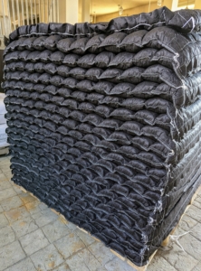 These are StableComfort™ mattresses - part of a flooring system specifically developed for horse stalls. The systems decrease leg fatique, reduce chances of possible tissue fluid accumulation, and provide a good barrier from the cold, damp floors.