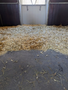 And it should decrease the amount of wood shavings needed. Plus, the mattress pads allow for longer resting time when the horses are lying down.