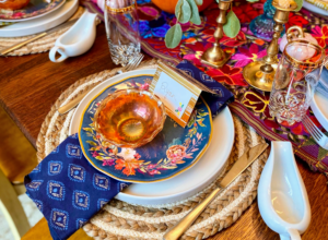 Here's one of the place settings at Danielle's table. Everyone's tables look so gorgeous. Thanks for sending in these photos. And tune in again tomorrow for more of your Thanksgiving memories.