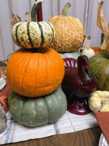 And some of Cassie's locally bought pumpkins.
