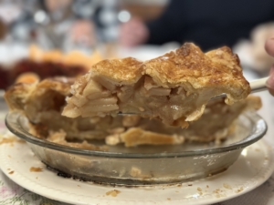 Here is the apple pie - it went very quickly.