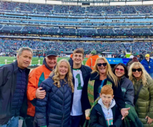 And the next day Dorian adds, "thanks to the Lettires, I got great seats and access to the coaches club to see the first ever Black Friday football game between the NY Jets and the Miami Dolphins. It was a great and chilly, day. The Dolphins defeated the Jets 34-13."
