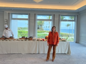 And here is Lisbeth at Palm Beach Country Club having Thanksgiving with her friends - the Floersheimer family.