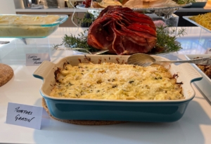 Here's a dish of classic potatoes au gratin, also known as scalloped potatoes.
