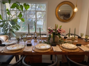 The next three photos are from Anik Chaudhry, Director, Business Intelligence for Marquee Brands. These show her "mother's annual Thanksgiving feast in Westchester, New York."