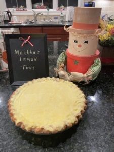 And, "the Tierney Family is serving up a slice of sunshine on their Thanksgiving dessert table with Martha Stewart's exquisite Lemon Tart!"