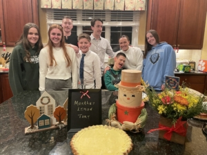 Here are the cousins... Kelly, Claire, Thomas, Sean, Rory, Kevin, Julie and Patricia. "Savoring moments and delights together - the Tierney Murtagh clan gathering was made sweeter with every bite of Martha's lemon tart."