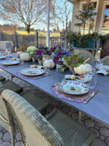 Brian Utz is a longtime dedicated fan who came all the way from Dallas, Texas to attend my Great American Tag Sale. He bought many items and was happy to incorporate several "into the décor for hosting our family’s first Friendsgiving."