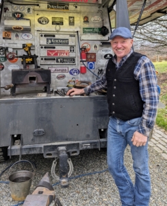 Here is Mike Wildenstein. Along with his years of training and high distinctions, Mike is also in the International Horseshoeing Hall of Fame. He has spent more than 40-years as a farrier specializing in heavy horses. Mike says his goal is always, "to leave a horse better off than when I arrived."