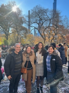 Bill McCormack, also from my security team, went to New York City with his family to watch the Thanksgiving Day parade up close. Pictured here are William, Diana, Elizabeth and Will.