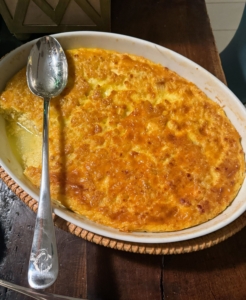 And corn pudding, which is a delicious creamy comfort food dish.