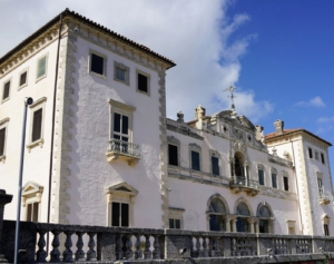James Deering built his winter home between 1914 and 1922. This is the east façade of Vizcaya’s Main House, which was designed after an Italianate villa.
